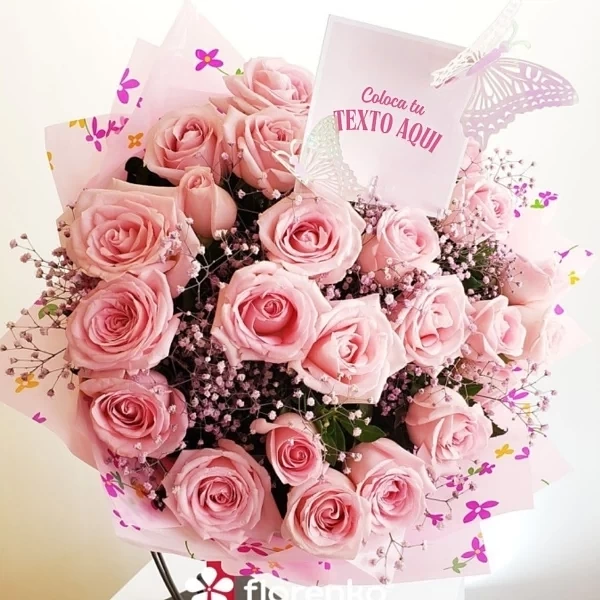Dulce Pastel - ramo de 25 rosas premium