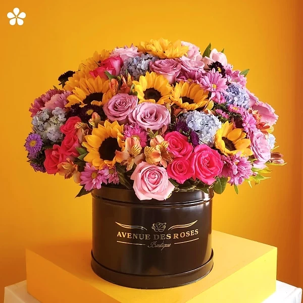 Armonía Cautivadora - flores premium en estuche