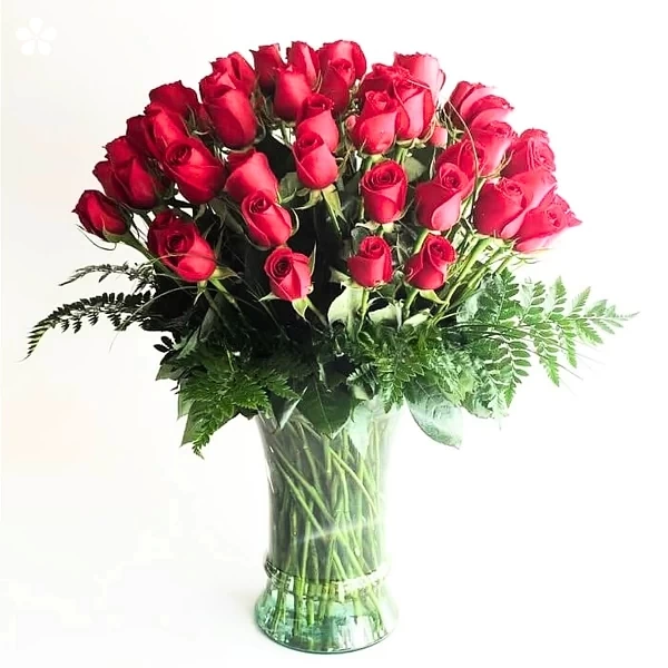 Crimson romance - ramo de 75 rosas